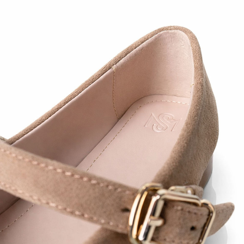 Flat Shoes M.S-0102-3 chamois leather