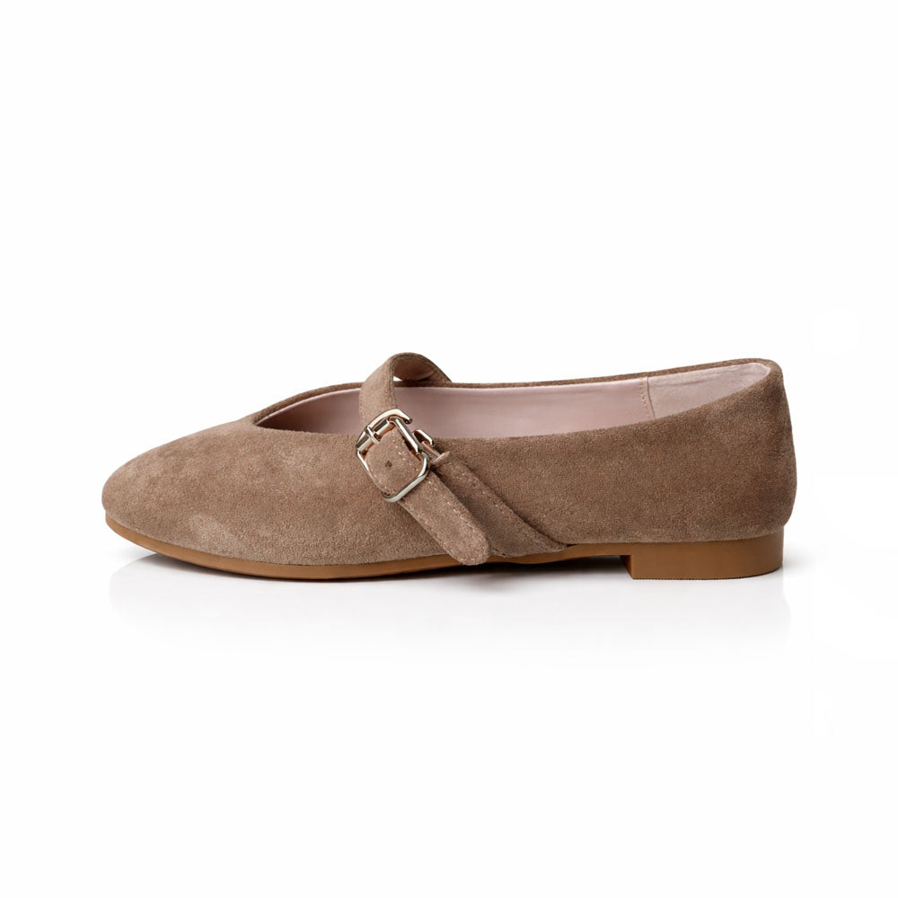 Flat Shoes M.S-0102-3 chamois leather